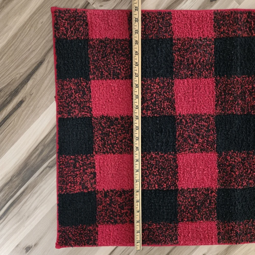 Buffalo Plaid Red and Black Rug